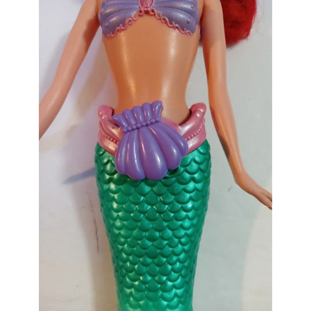 Disney Mattel Ariel Little Mermaid Barbie Doll Swimming Action, Moving 2010 Rare